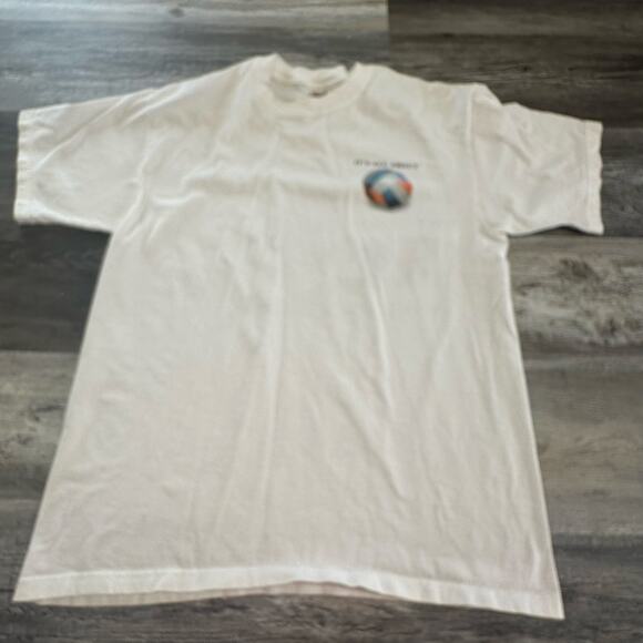Vintage Coed Its All About Volleyball Graphic Shoe Shirt 90s Mens  Large - Picture 3 of 7